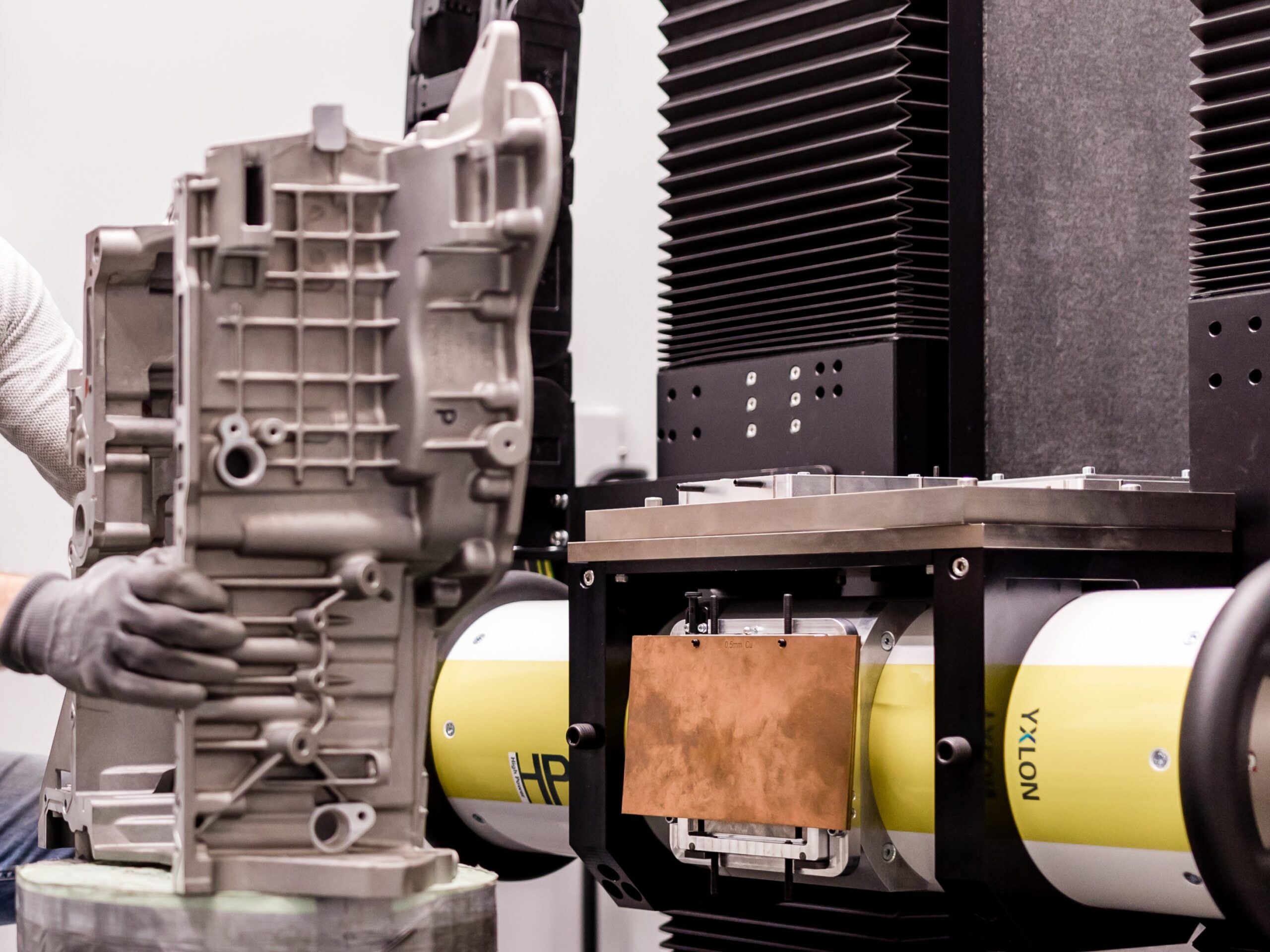 Bauteil im CT platziert