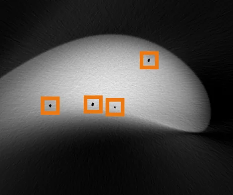 Poren beim Laserauftragschweißen
