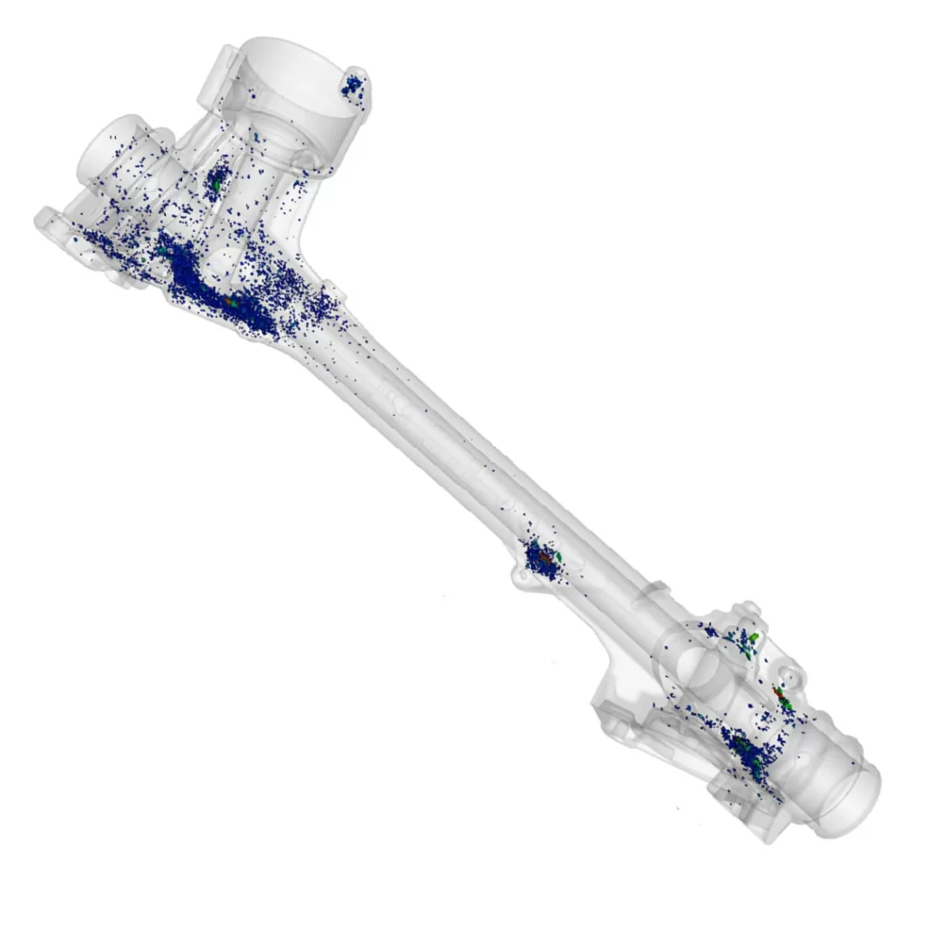 Fehlerschwerpunktanalyse von Poren und Lunkern - Zerstörungsfreie Prüfung von Leichtmetallguss mittels CT Messtechnik