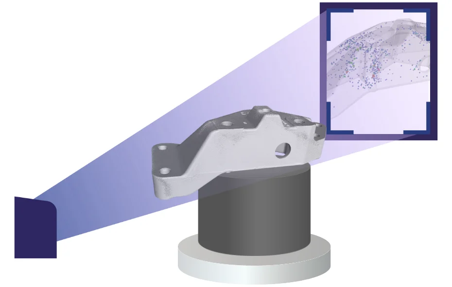 CT Materialprüfung als einfache grafische Visualisierung