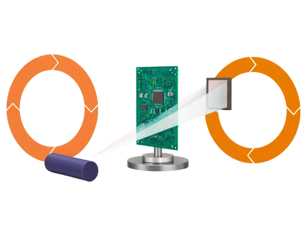 Laminographie Leiterplatte Grafik