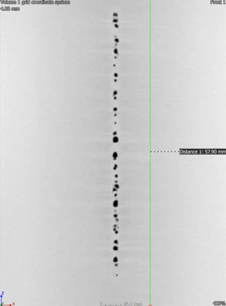 CT-Werkstoffprüfung einer Schweißnahtprüfung
