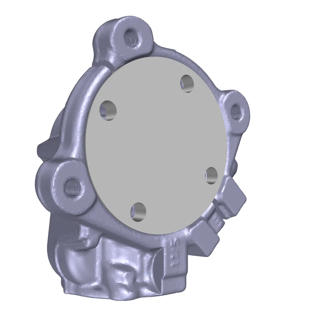 Ergebnis: Die parametrische CAD-Fläche ersetzt das Dreiecksnetz und ist bereit für die Fertigung
